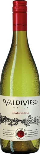 6 x Chardonnay 2021 von Vina Valdivieso im Sparpack (6x0,75l), trockener Weisswein aus Chile von Vina Valdivieso