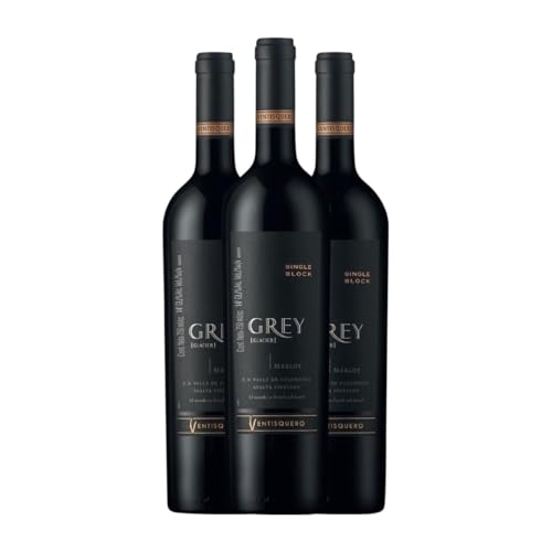 Viña Ventisquero Grey Carmenère Valle del Maipo Große Reserve 75 cl Rotwein (Karton mit 3 Flaschen von 75 cl) von Viña Ventisquero