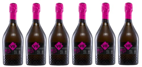 6x 0,75l - 2022er - Vineyards V8+ - Lele - Prosecco Rosé Spumante - extra dry - Prosecco D.O.P. - Italien - Rosé-Schaumwein extra dry von Vineyards V8+