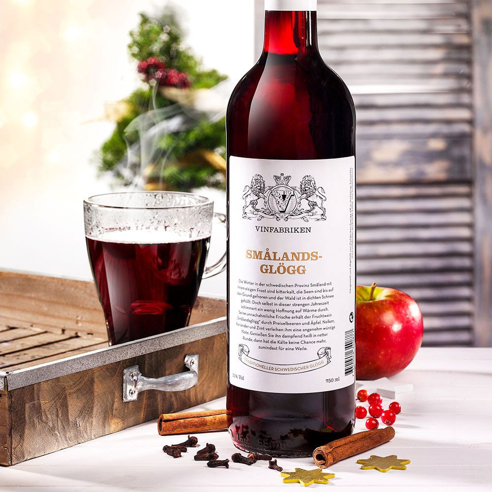 Schwedischer Glühwein "Smålands-Glögg", alkoholfrei von Vinfabriken