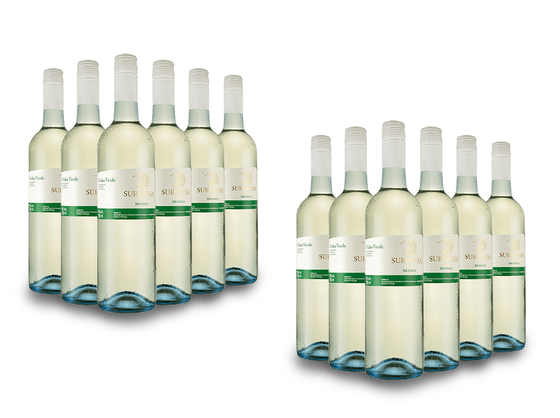 Vorteilspaket 12 für 6 Vinho Verde Surpresa mit 6 Fl. gratis von Vinhos Messias