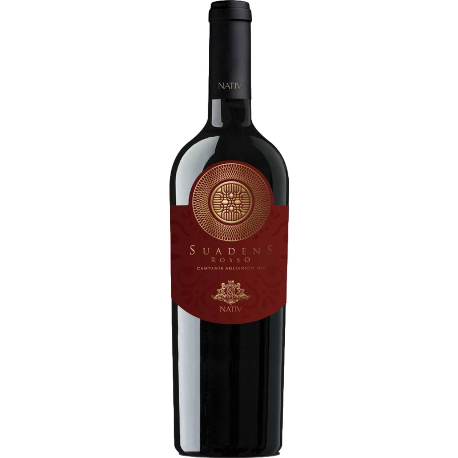 Nativ Suadens Campania Rosso, Campania IGP, Kampanien, 2020, Rotwein von Vini Nativ, Zona industriale, 83040 Luogosano AV, Italia