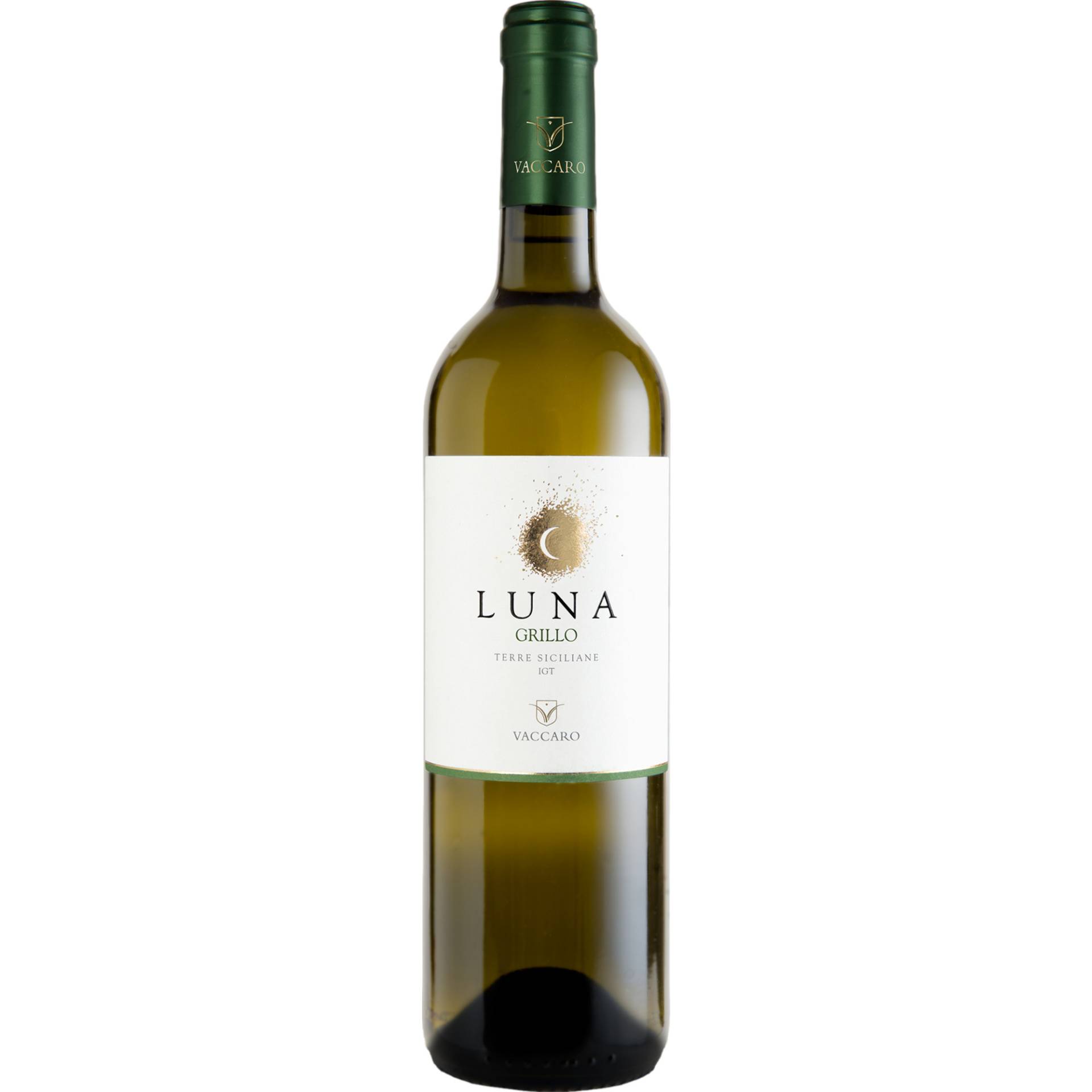 Vaccaro Luna Grillo, Sicilia DOC, Sizilien, 2023, Weißwein von Vini Vaccaro - 91020 Salaparuta, Free municipal consortium of Trapani, Italien