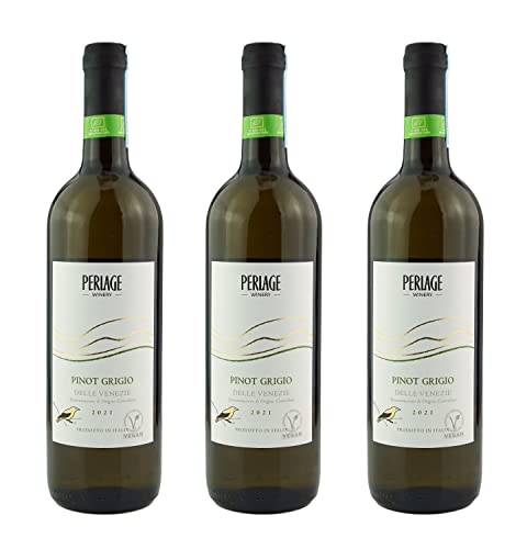 Italienischer Stillwein - Pinot Grigio delle Venezie DOC – Weißwein Bio Vegan (3 x 0.75 l) von Vino Eli.D