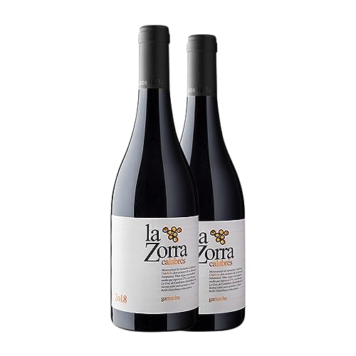 Vinos La Zorra Garnacha Calabrés Vino de Calidad Sierra de Salamanca Eiche 75 cl (Schachtel mit 2 Flaschen von 75 cl) von Distribuidor