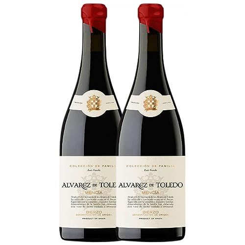 Arganza Álvarez de Toledo Colección de Familia Mencía Bierzo 75 cl (Schachtel mit 2 Flaschen von 75 cl) von Vinos de Arganza