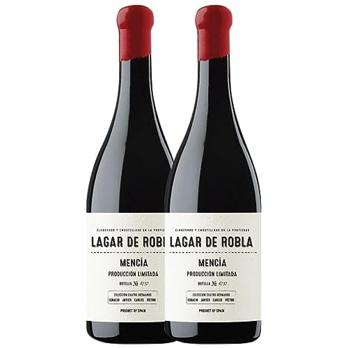 Arganza Lagar de Robla Colección Cuatro Hermanos Mencía Vino de la Tierra de Castilla y León 75 cl (Schachtel mit 2 Flaschen von 75 cl) von Vinos de Arganza