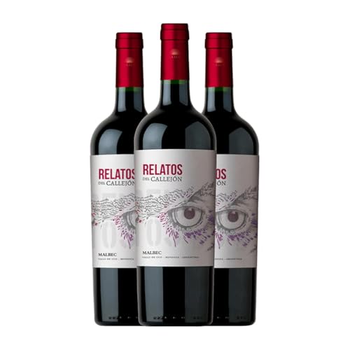 Pagos de Valcerracín Callejón del Crimen Relatos del Callejón Malbec Valle de Uco 75 cl Rotwein (Karton mit 3 Flaschen von 75 cl) von Vinos de la Luz - Pagos de Valcerracín