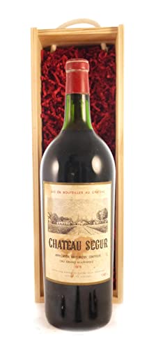 Chateau Segur 1975 Haut Medoc Cru Grand Bourgeois MAGNUM in einer Geschenkbox, da zu 3 Weinaccessoires, 1 x 1500ml von Vintagewinegifts