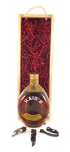 Haig's Dimple Old Blended Scotch Whisky Spring Cap (1950's bottling) in einer Geschenkbox, da zu 3 Weinaccessoires, 1 x 700ml von Vintagewinegifts