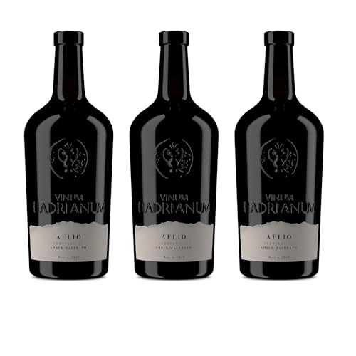 3 Bottles Italian Orange Wine (Color Amber) AELIO 2022 by Vinum Hadrianum | Trebbiano Colli Aprutini IGT Embrace Italian Wine | Excellence in Every Sip - (Each Bottle 750 ml) von Vinum Hadrianum