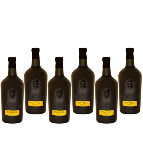 6 Bottles Italian PONTIUS 2021 Montonico Colli Aprutini IGT Macerato by Vinum Hadrianum | Color Ambra (Orange Wine) | Affinato in Anfora di Argilla - (Each Bottle 750 ml) von Vinum Hadrianum