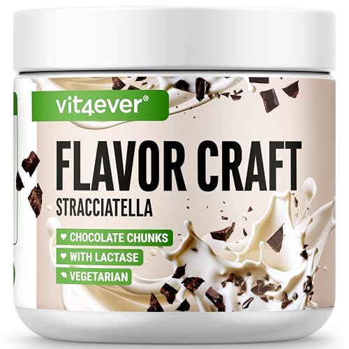 Geschmackspulver Stracciatella mit extra vielen Chunks - 250 g - Leckerer Geschmack und Süße - Vielseitig einsetzbar für Lebensmittel & Getränke - Flavour Powder - FLAVOR CRAFT von Vit4ever