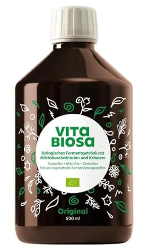 Vita Biosa Beeren 1 L in Bio Qualität - süß-saure Variante mit Aronia Konzentrat, Johannisbeersaft und Heidelbeersaft - in der beliebten 1000 ml Flasche von Vita Biosa