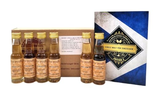 Vita Dulcis Whisky Single Malts für Einsteiger Edition 2 Tasting Probierset | 6x0,02l mit Verkostungsbooklet | Probier Set | Whisky Set von Vita Dulcis