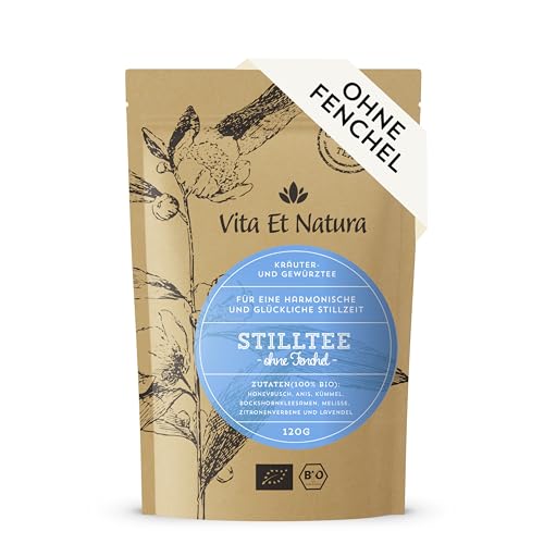 BIO Stilltee ohne Fenchel - 100% biologischer Tee mit Bockshornklee für die Stillzeit - geprüfte Rezeptur von Hebammen empfohlen - Vita Et Natura® Teemanufaktur von Vita Et Natura