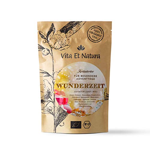 Vita Et Natura® BIO "Wunderzeit", feinster Advent Kräutertee I Adventstee - 60g lose Gewürz- und Kräutermischung - 100% biologisch von Vita Et Natura