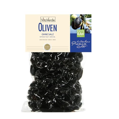 Vita Verde Bio Oliven Ohne Salz 200 g, getrocknet, bio, roh von Vita Verde