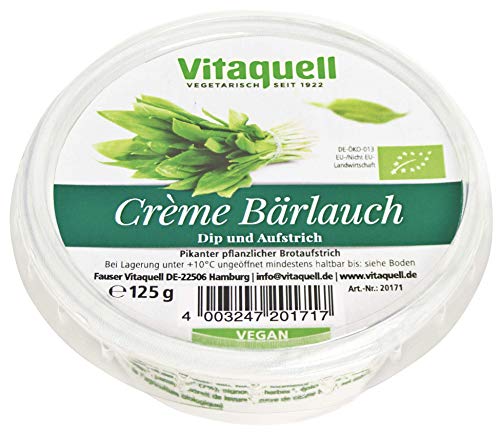 Vitaquell Bio Crème Bärlauch - veganer Frischkäse 125 g von Vitaquell