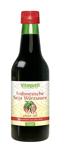 Vitaquell Indonesische Soja Würzsauce "Ketjap Manis" Bio 250 ml, für die asiatische Küche natürlich vegan von Vitaquell