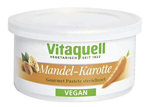 Vitaquell Mandel-Karotte Gourmet Pastete, 125 g Bio Pastete / Aufstrich von Vitaquell