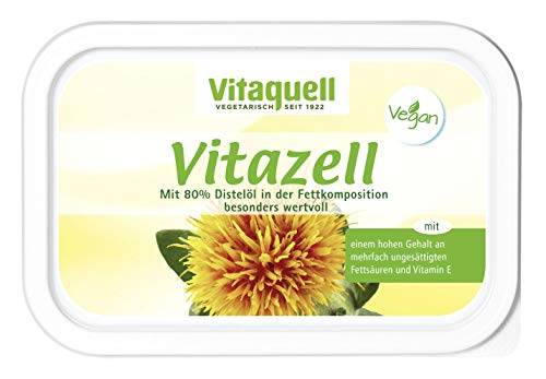 Vitaquell Vitazell Pflanzen-Margarine 250 g mit essentiellen Fettsäuren und Vitamin E von Vitaquell