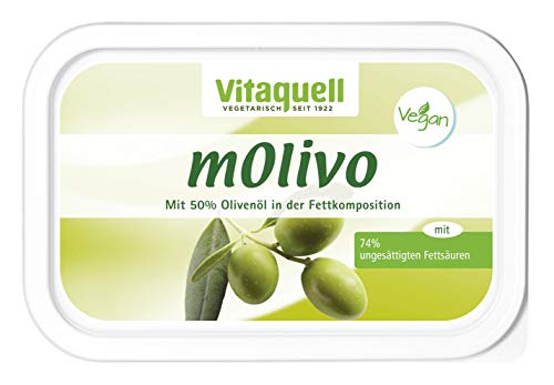 Vitaquell mOlivo Pflanzen-Margarine 250g mit wertvollem Olivenöl natürlich vegan von Vitaquell