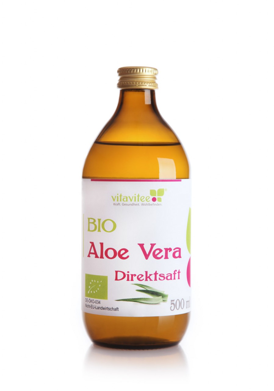 Bio Aloe Vera Direktsaft 0,5 Liter - Sch?nheit von Innen von Vitavitee