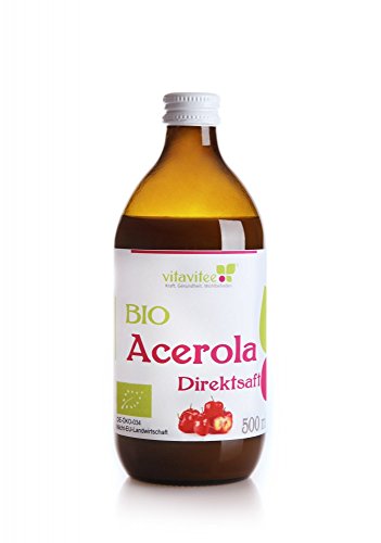 Vitavitee Bio Acerola Direktsaft Acerolasaft (500 ml) von Vitavitee