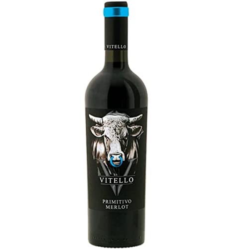 Vitello Puglia Primitivo-Merlot Rotwein 13% Vol., 0,75 l von Vitello