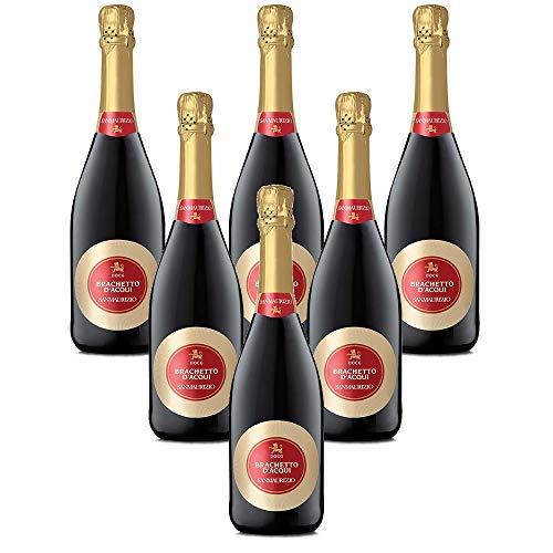 Italienischer Sekt Brachetto Piemonte DOC Viticultori Vallebelbo Spumante dolce (6 flaschen 75 cl.) von Viticultori Vallebelbo Spumante dolce