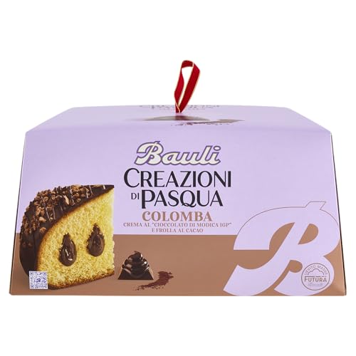 Bauli Colomba Creazioni di Pasqua Cioccolato Typisches Dessert der Ostertradition Osterkuchen mit Modica Schokoladencreme 750g von Vittleitaly