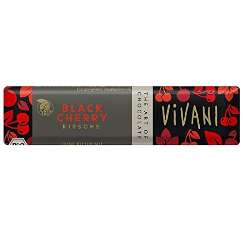 Vivani Organic Chocolate | Black Cherry | 4 x 35g von Vivani