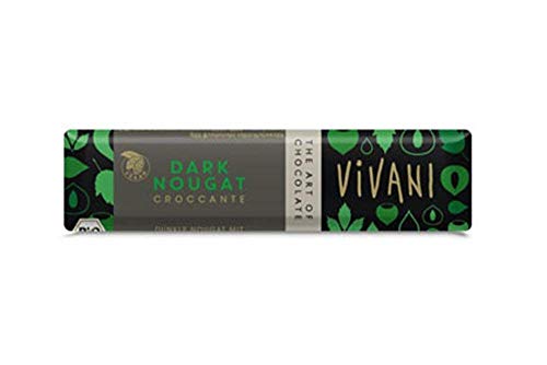 10er-SET Bio Schoko Riegel Dark Nougat Croccante 35g Vivani von Vivani