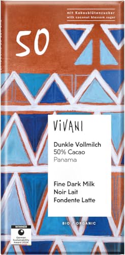 Dunkle Vollmilch 50% Cacao von Vivani