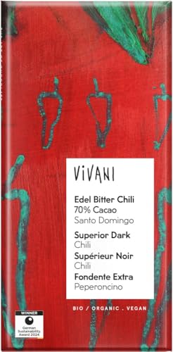 Edel Bitter Chili 70% Cacao 12 x 100 gr von Vivani