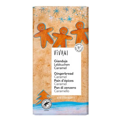 Vivani Gianduja-Schokolade mit Lebkuchenstückchen & Karamell (100 g) - Bio von Vivani