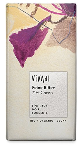 Vivani Feine Bitter 71% Schokolade 100g, 5er Pack (5 x 100 g) - Bio von Vivani