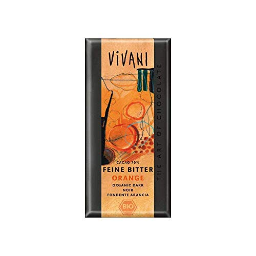 Vivani - Feine Bitter Orange Chocolate Bar - 100g (Case of 10) von Vivani