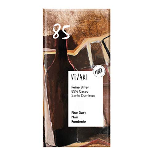 Vivani - Feine Bitter Schokolade 85 % Cacao Santo Domingo - 100 g - 10er Pack von Vivani