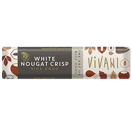 Vivani White Nougat Crisp Schokoriegel, 18er Pack (18 x 35 g) von Vivani