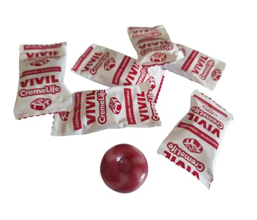 VIVIL Creme Life Himbeere Sahnebonbons ohne Zucker 1Kg von Vivil