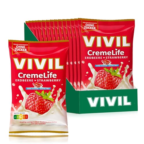 Vivil Cremelife Erdbeere, 15er Pack (15 x 110 g) von Vivil