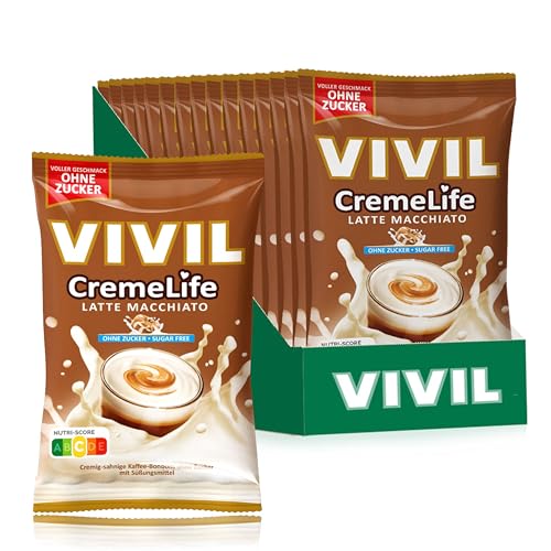 Vivil Cremelife ohne Zucker, Latte Macchiato, 15er Pack (15 x 100 g) von Vivil