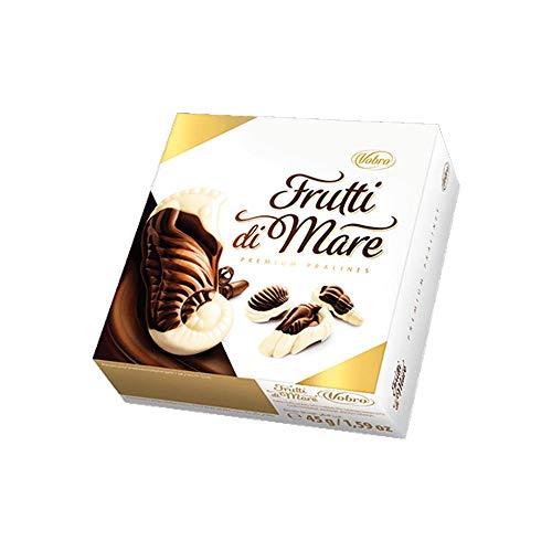 Pralinen "Frutti di Mare" in Meeresfrüchte - Form (Mini-Pralinenschachtel 45g) von Vobro