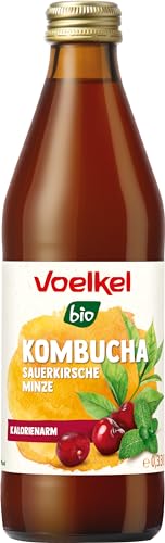 Voelkel Bio Kombucha Sauerkirsche Minze (2 x 0,33 l) von Voelkel