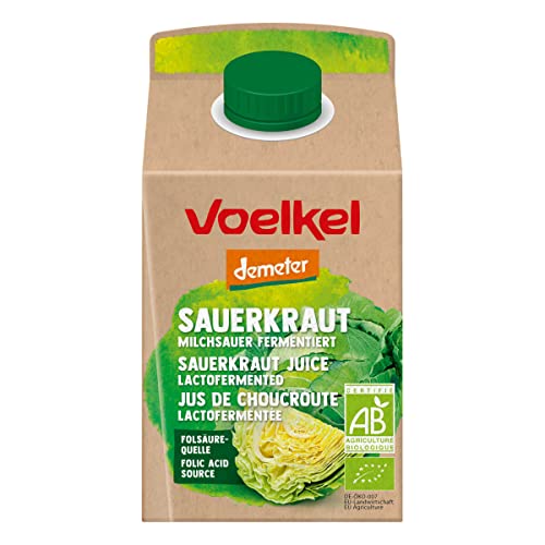 Voelkel - Sauerkrautsaft - Direktsaft aus samenfesten Sorten und mit Meersalz - 0,5 l - 6er Pack von Voelkel