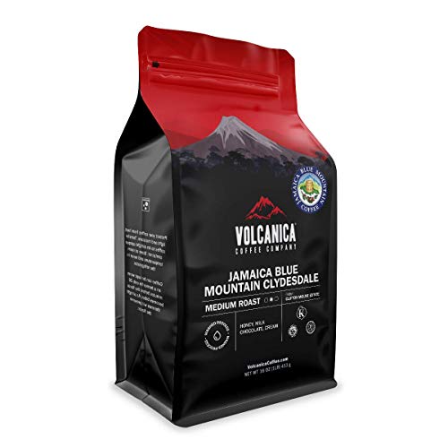 Jamaican Blue Mountain Kaffee, 100% Reiner, Ganz Bohne, Frisch Gerösteter, 453 g von Volcanica Coffee