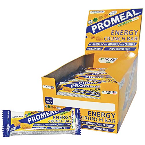 Volchem Promeal Energy Crunch/Energiestab/Box mit 30 Stäben à 40 g/Geschmack Kakao von Volchem