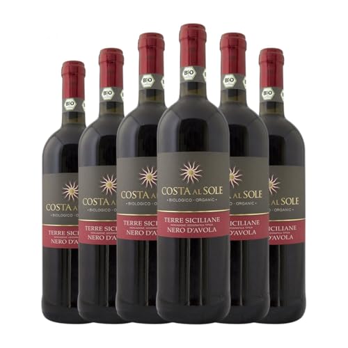 Volpi. Costa al Sole Nero d'Avola Sicilia 75 cl Rotwein (Karton mit 6 Flaschen von 75 cl) von Volpi